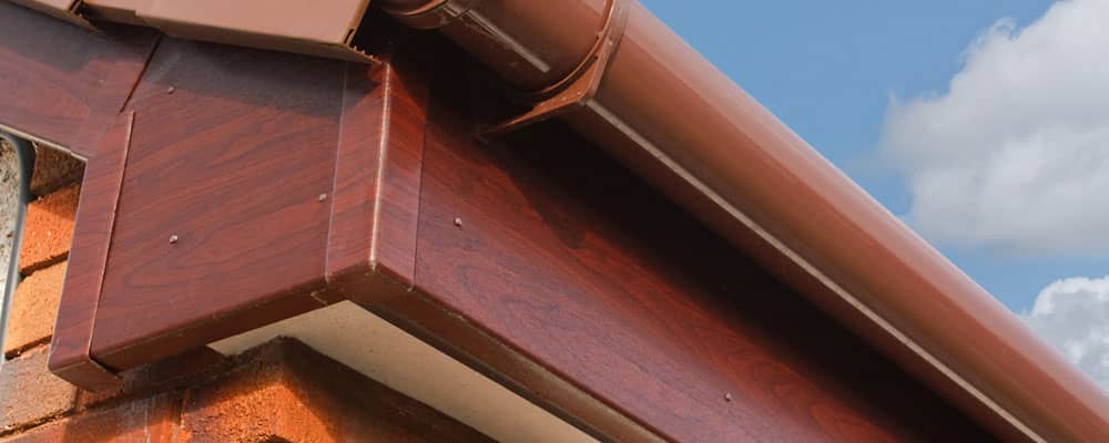 Guttering fascias at North Wales property