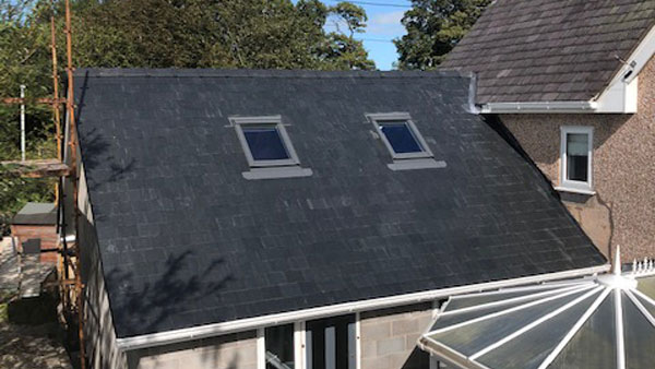 Roof windows at house in North Wales